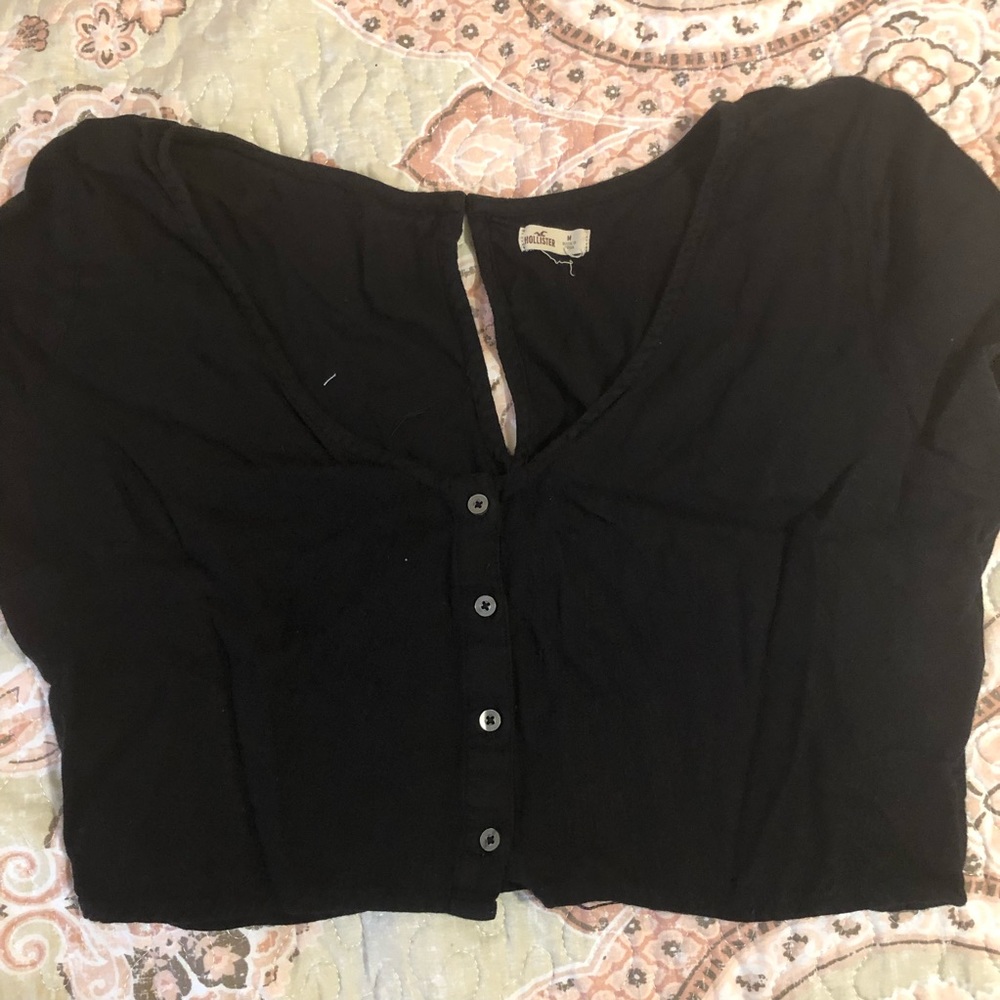 Black Hollister crop top
